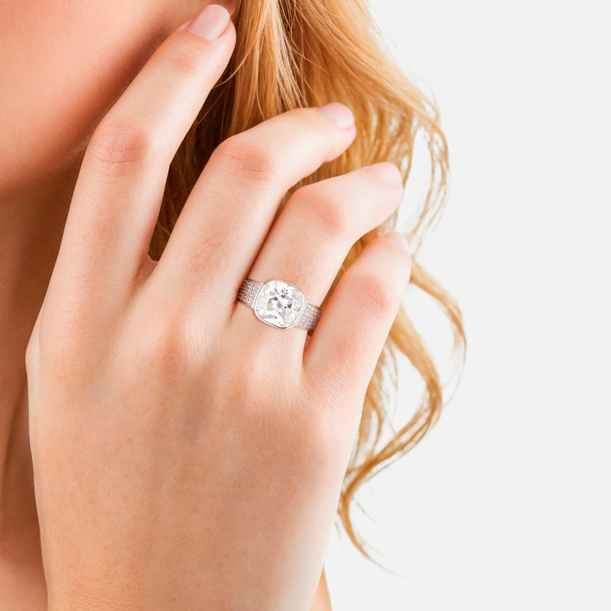 Ring Sterling Silber Zirkonia weiß
