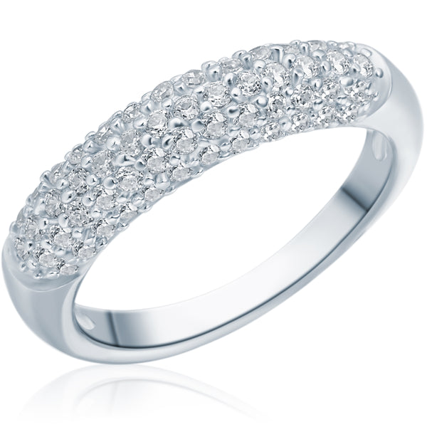 Ring Sterling Silber Zirkonia weiß