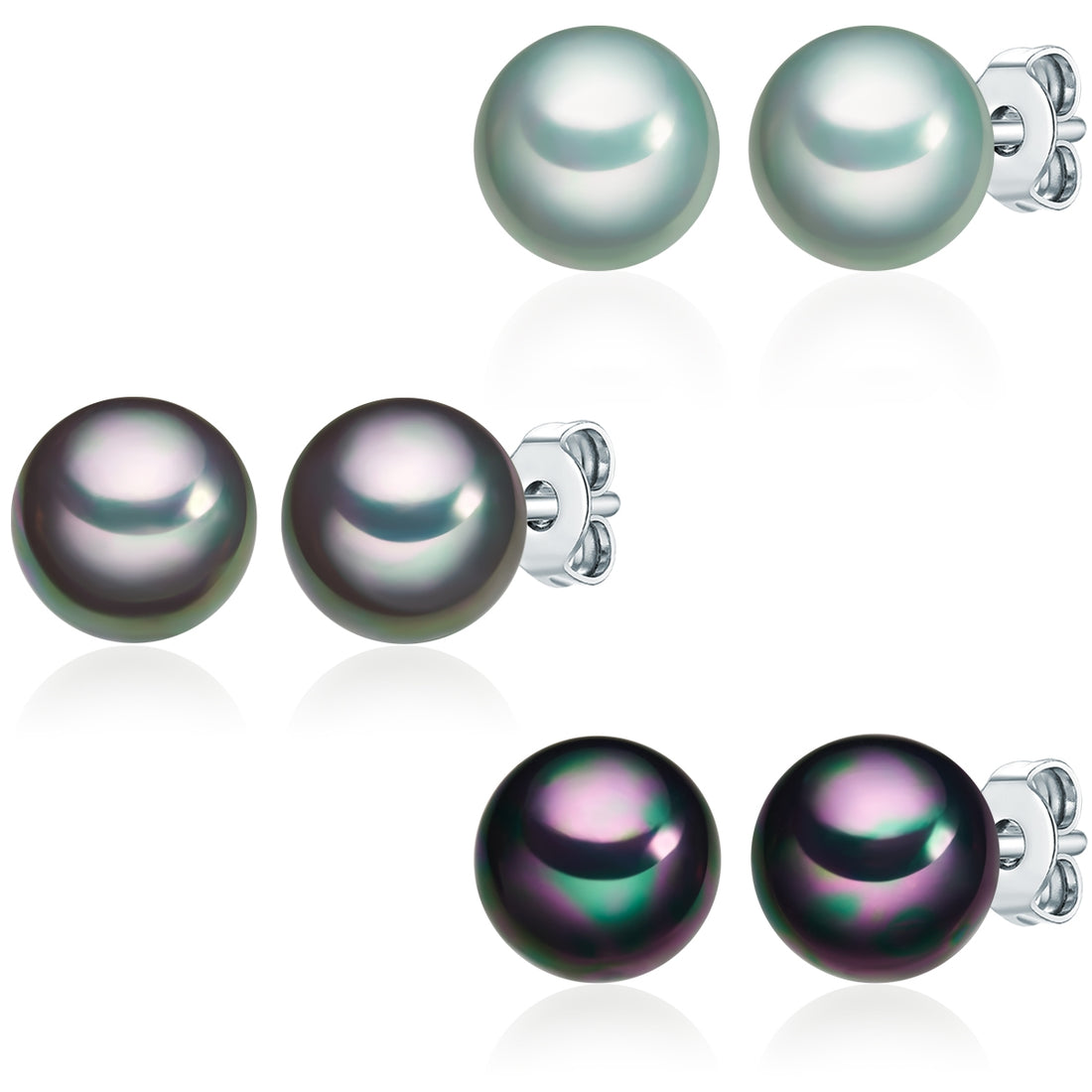 Rafaela Donata 3er Set Ohrstecker Sterling Silber Muschelkernperle multicolor