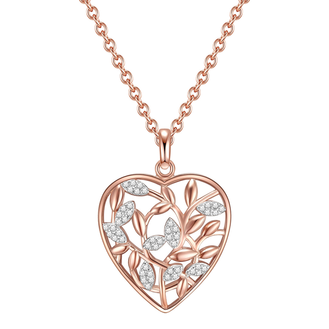 Rafaela Donata Kette mit Anhänger Sterling Silber roségold Zirkonia weiß