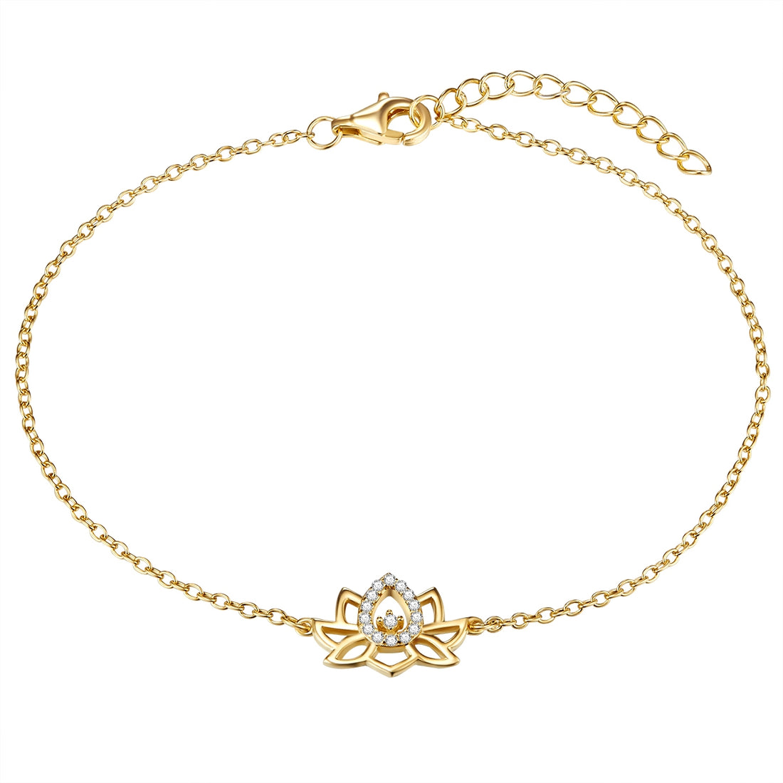 Rafaela Donata Armband Sterling Silber gelbgold Zirkonia weiß