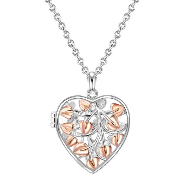 Kette mit Anhänger Sterling Silber bicolor