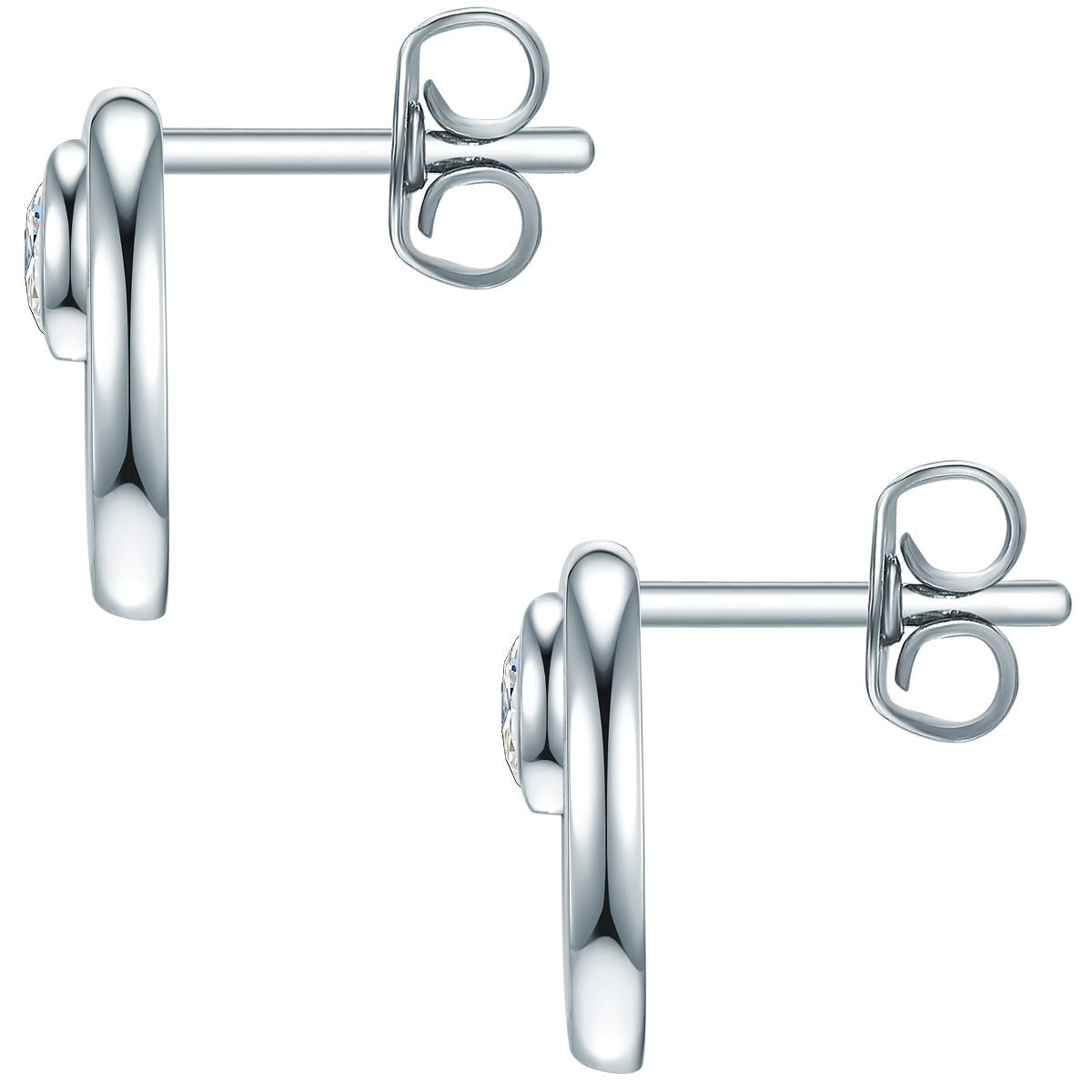 Ohrstecker Sterling Silber Zirkonia weiß