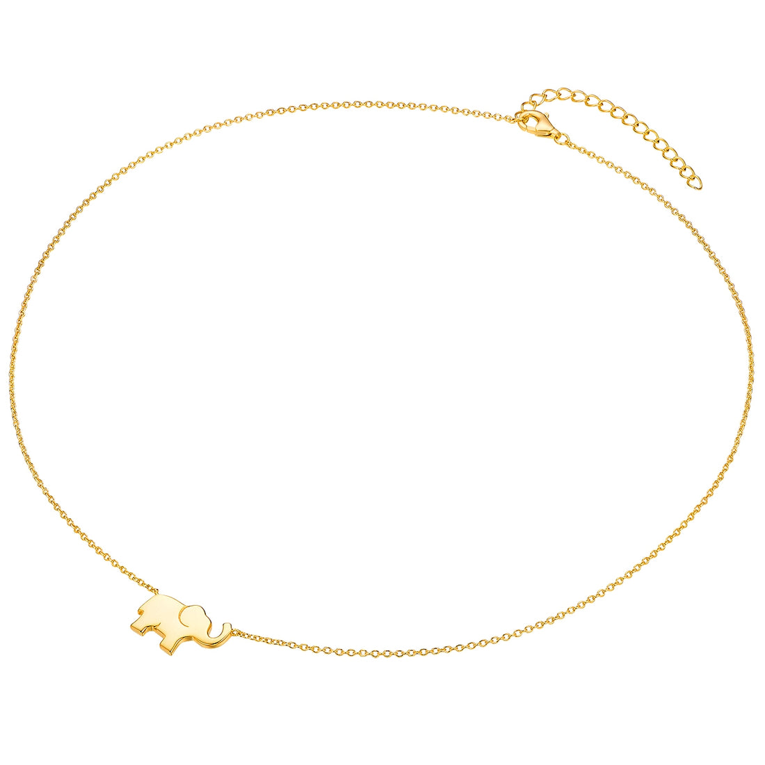 Kette mit Anhänger Sterling Silber geblgold