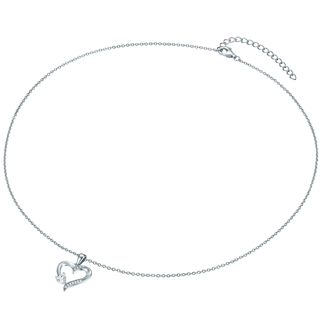 Kette mit Anhänger Sterling Silber Zirkonia weiß