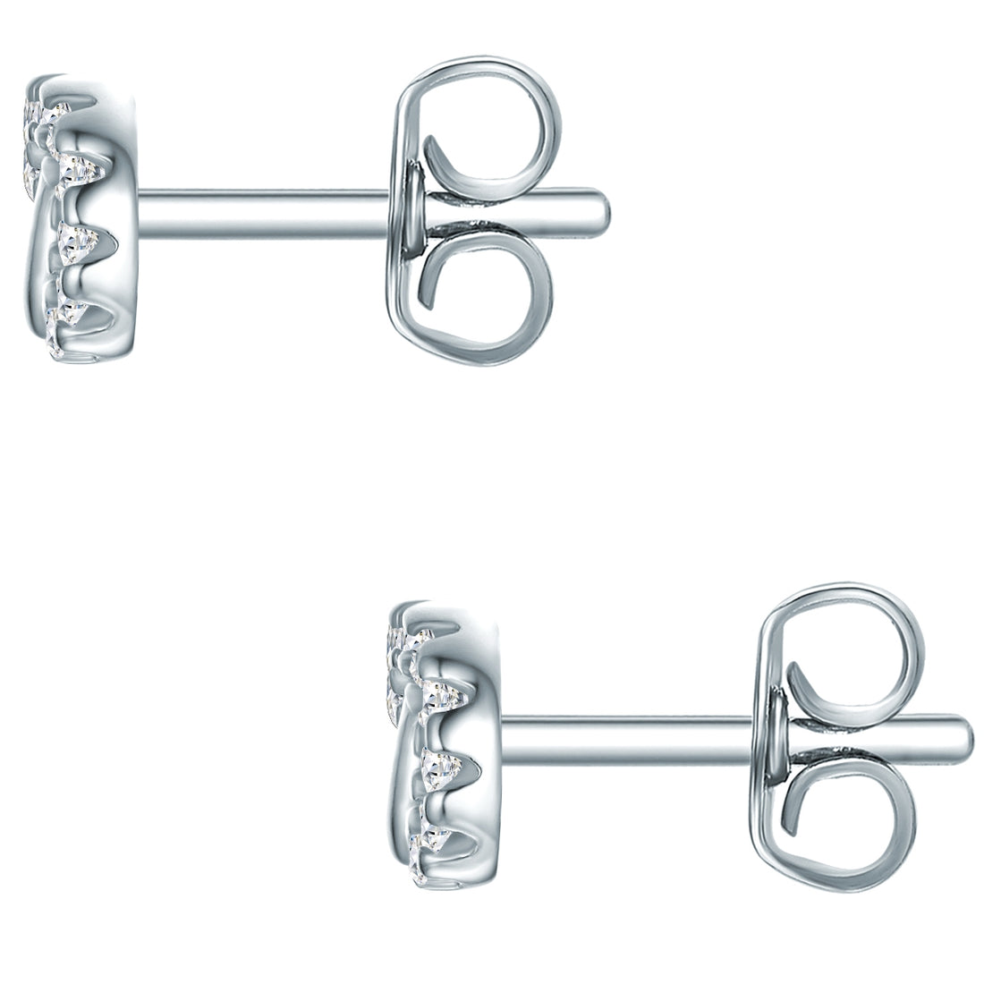 Ohrstecker Sterling Silber Zirkonia weiß