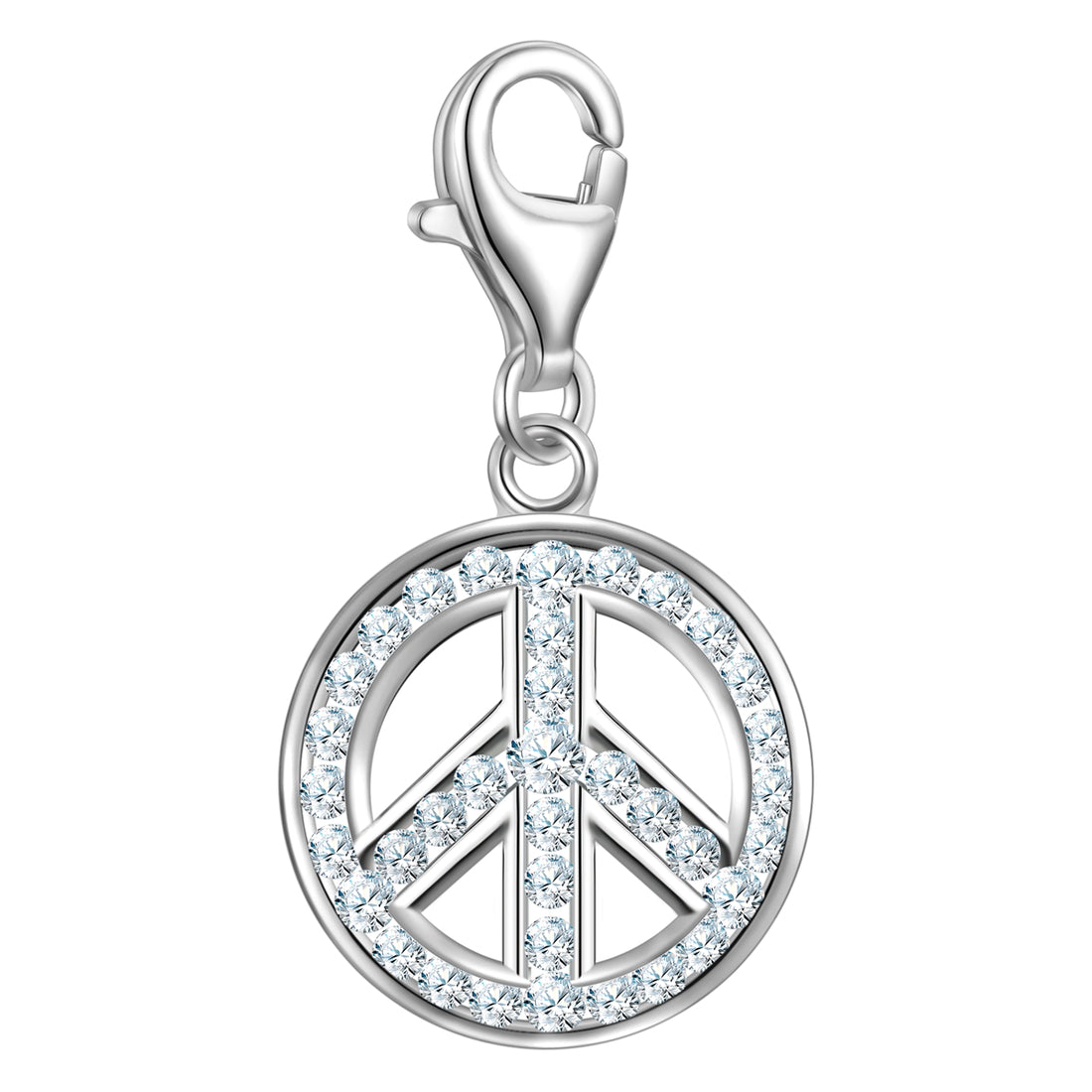 Charm Sterling Silber Zirkonia weiß