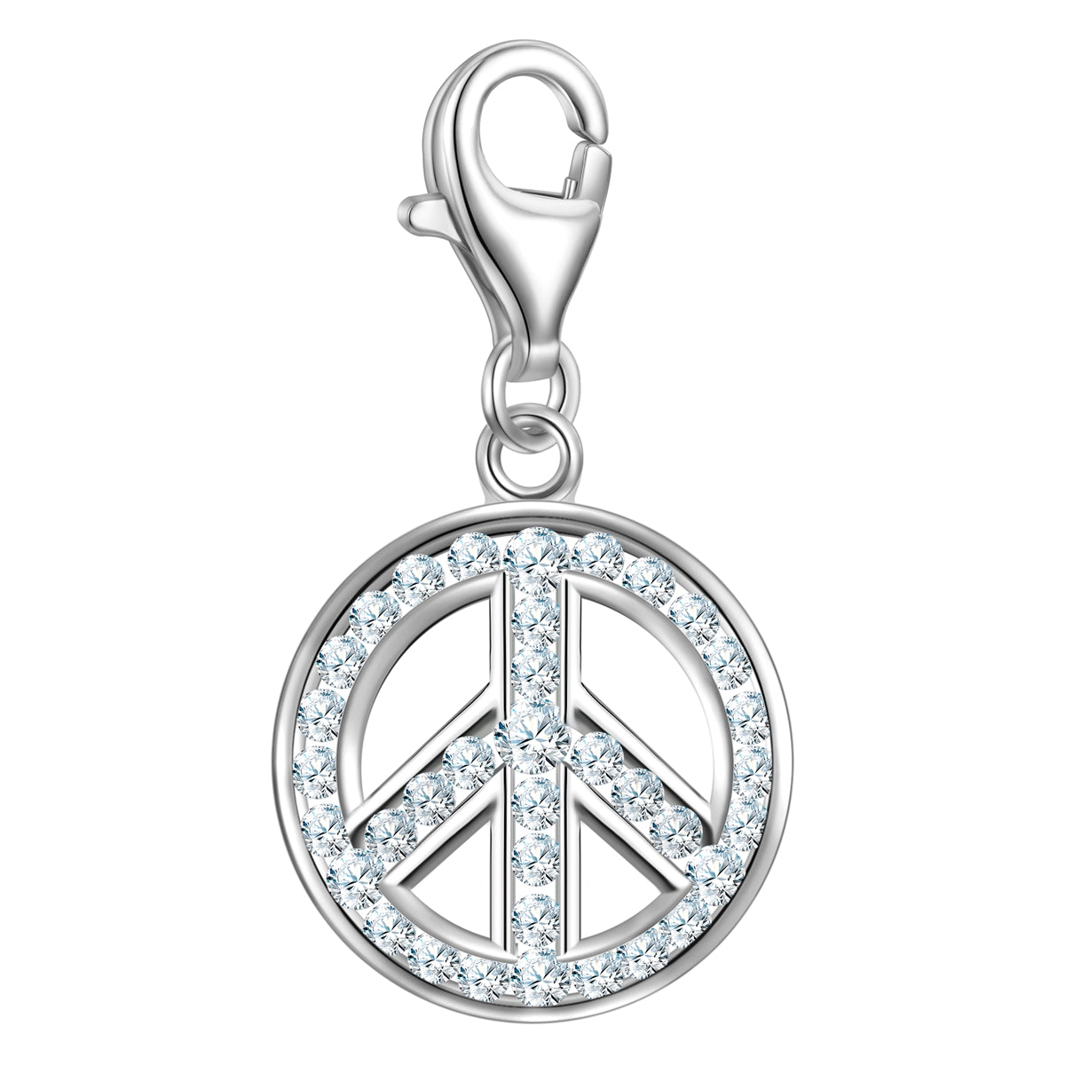 Charm Sterling Silber Zirkonia weiß