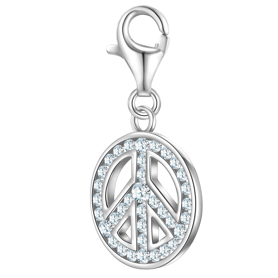 Charm Sterling Silber Zirkonia weiß