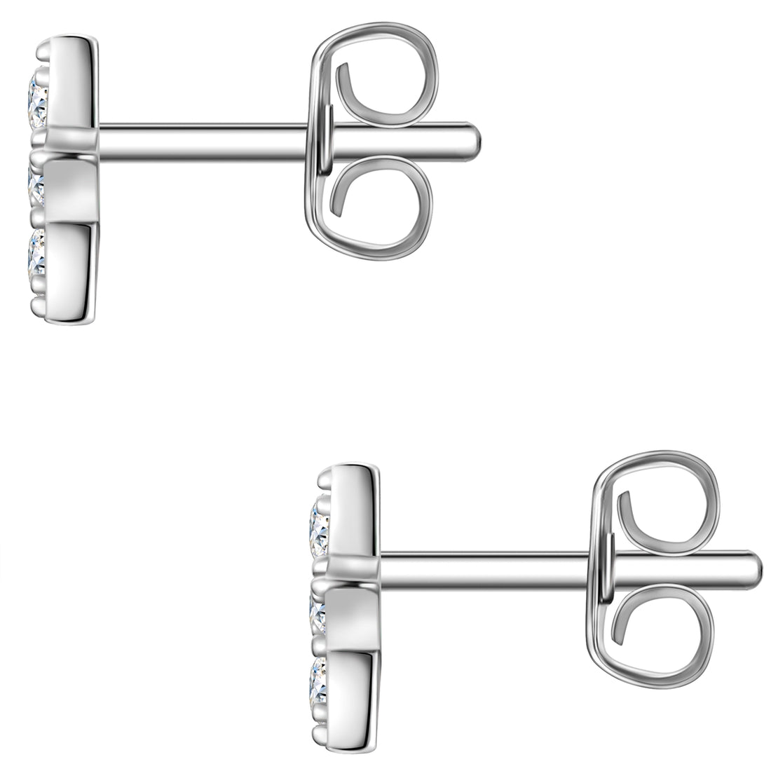 Ohrstecker Sterling Silber Zirkonia weiß