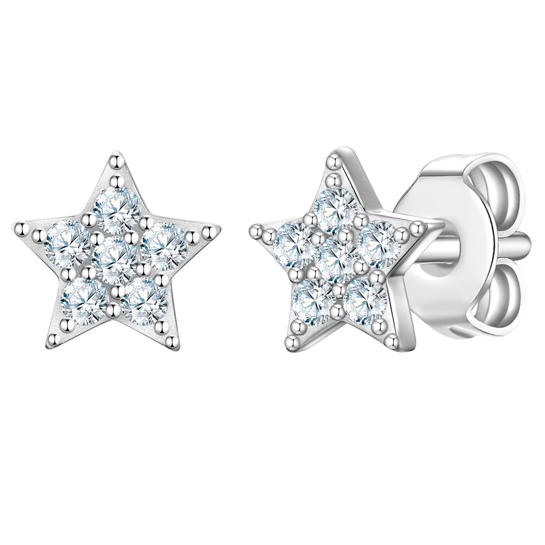 Ohrstecker Sterling Silber Zirkonia weiß