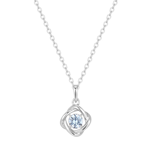 Kette mit Anhänger Sterling Silber Spinell (synth.) blau