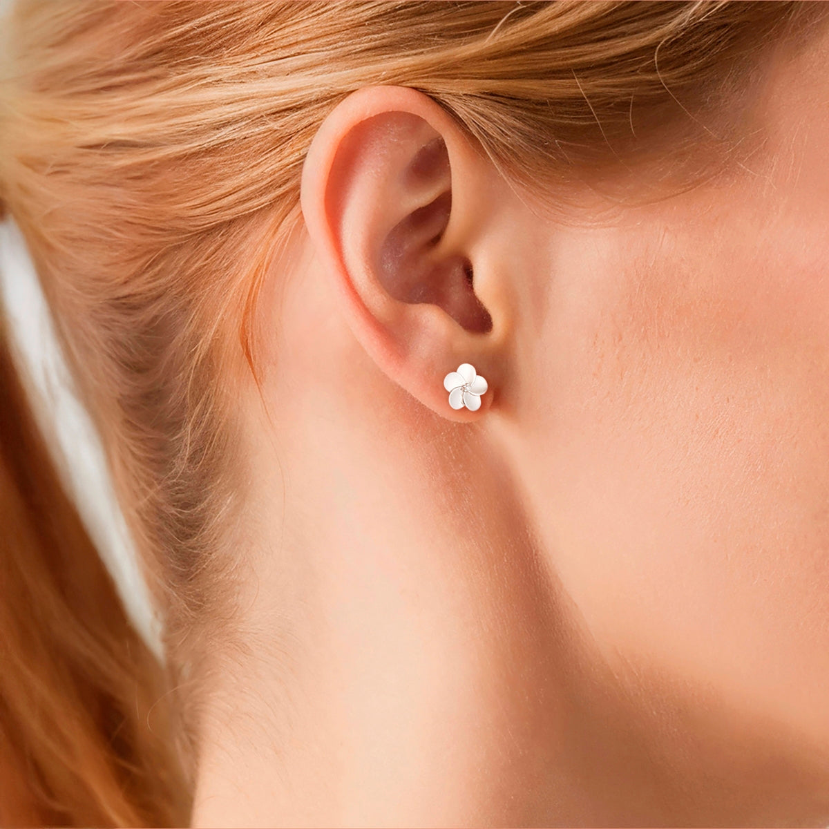 Ohrstecker Sterling Silber Zirkonia weiß