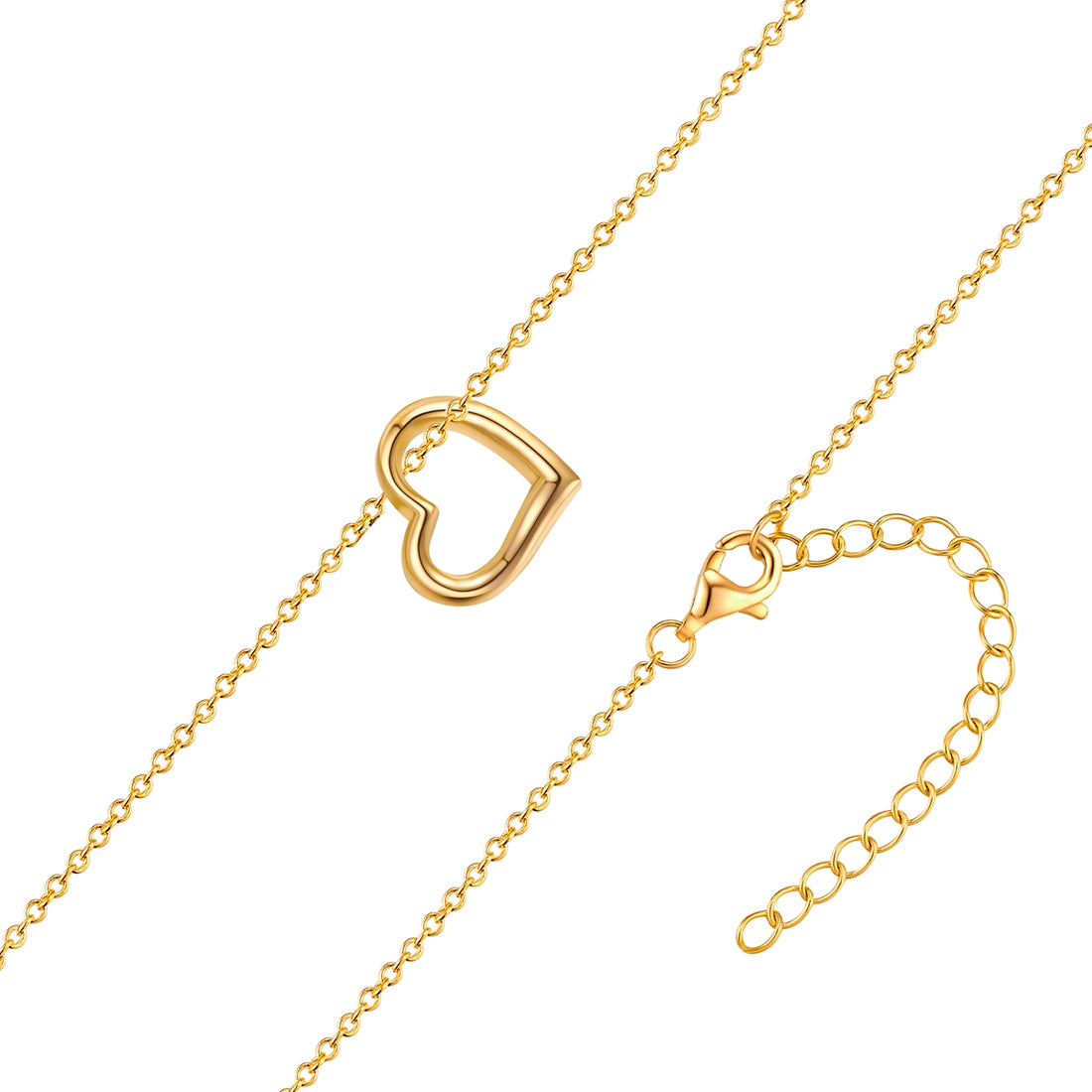 Kette mit Anhänger Sterling Silber gelbgold