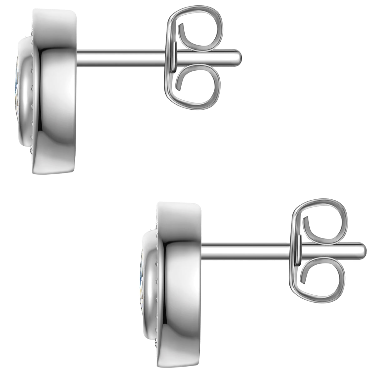 Ohrstecker Sterling Silber Zirkonia weiß