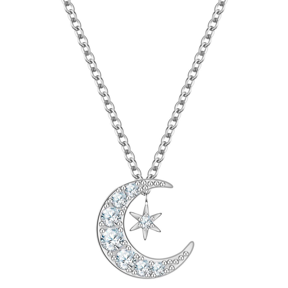 Kette mit Anhänger Sterling Silber Zirkonia weiß