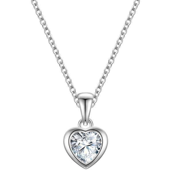 Kette mit Anhänger Sterling Silber Zirkonia weiß