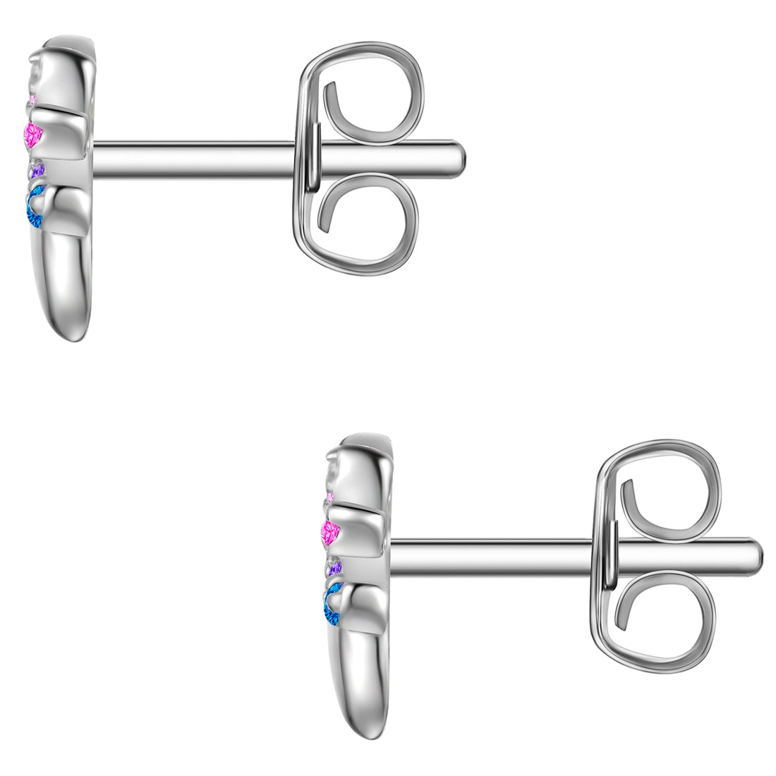 Ohrstecker Sterling Silber Zirkonia multicolor