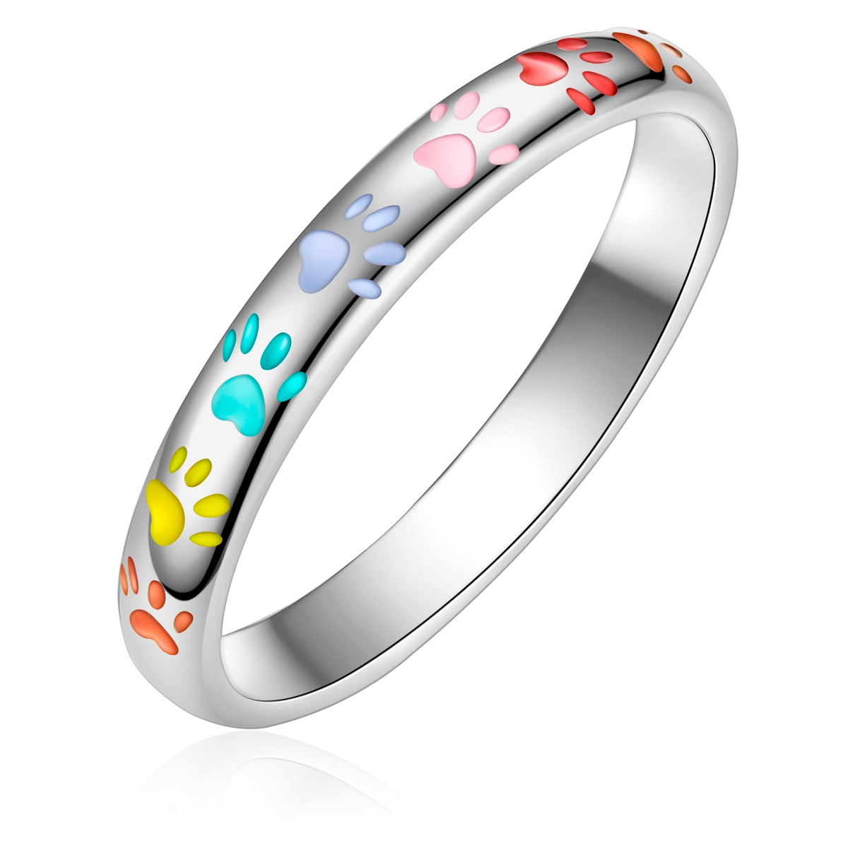 Ring Sterling Silber Emaille multicolor
