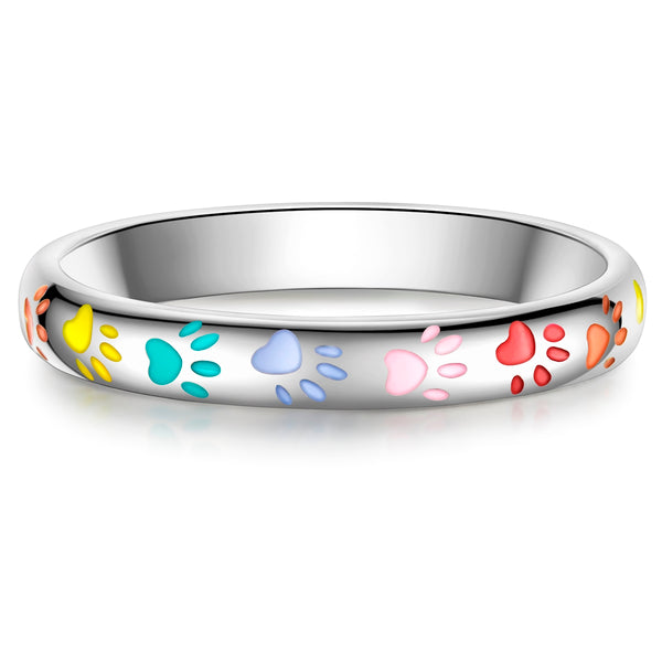 Ring Sterling Silber Emaille multicolor