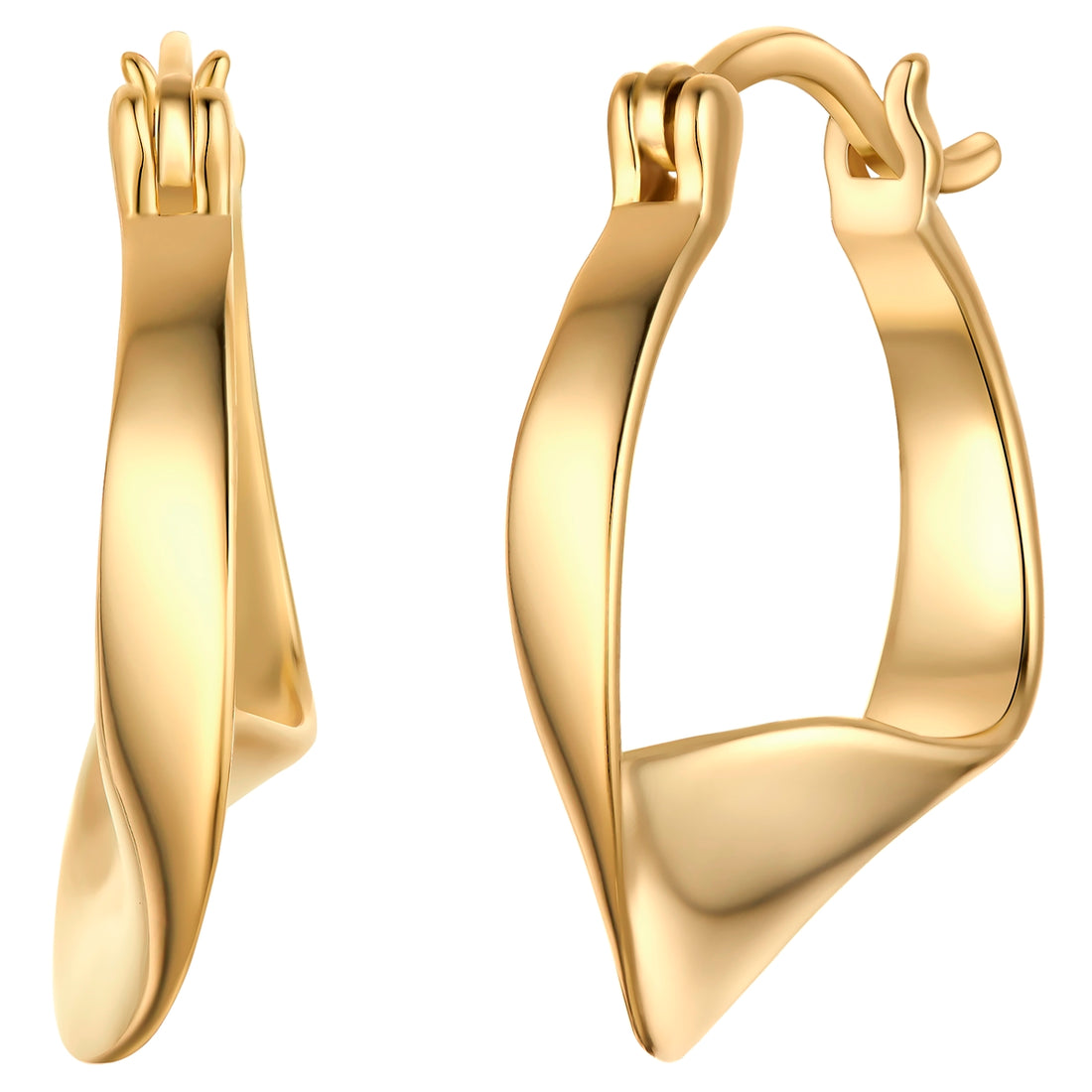 Rafaela Donata Creolen Sterling Silber gelbgold