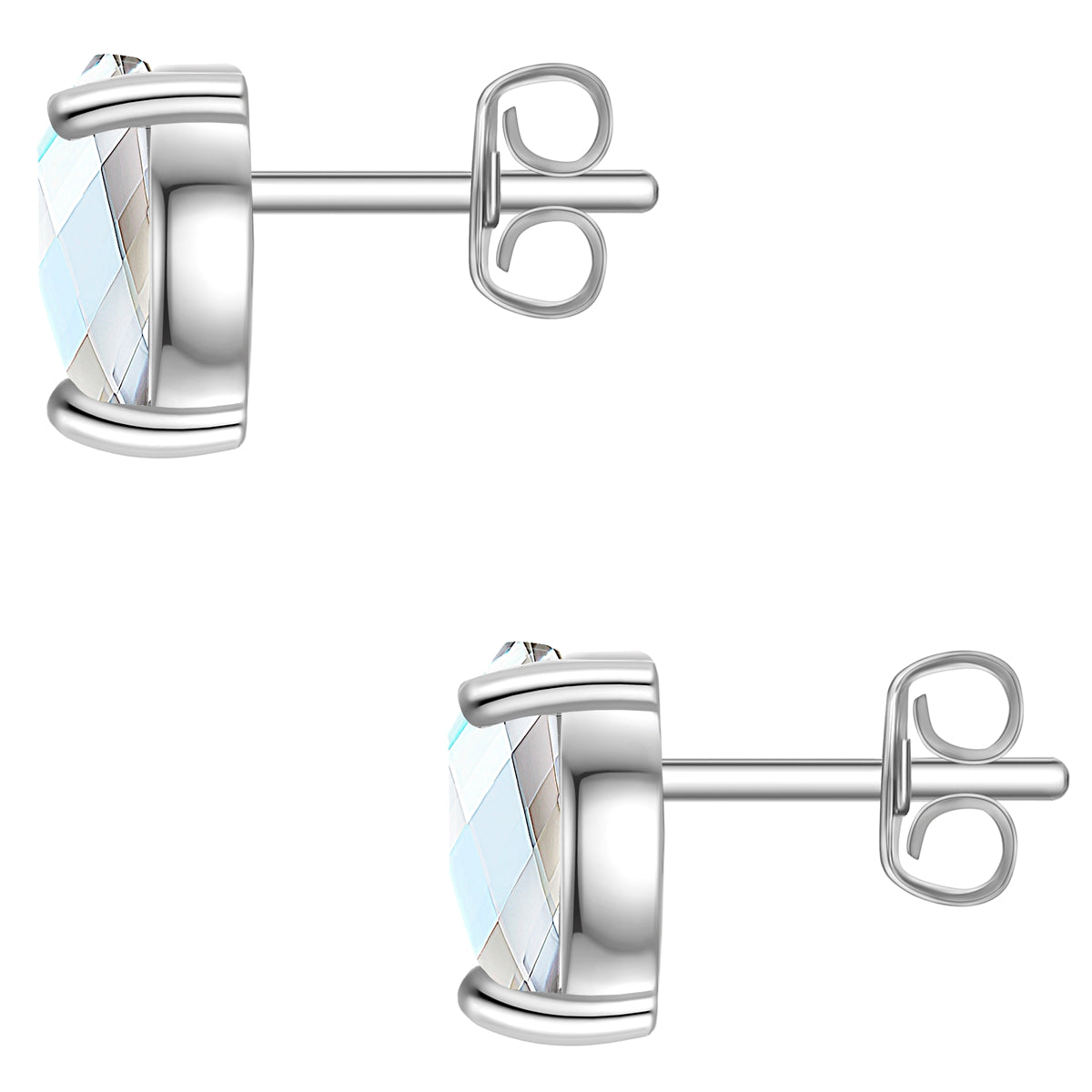 Ohrstecker Sterling Silber Zirkonia weiß