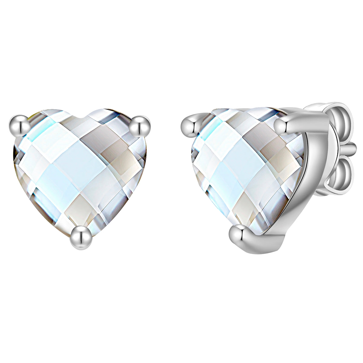 Ohrstecker Sterling Silber Zirkonia weiß