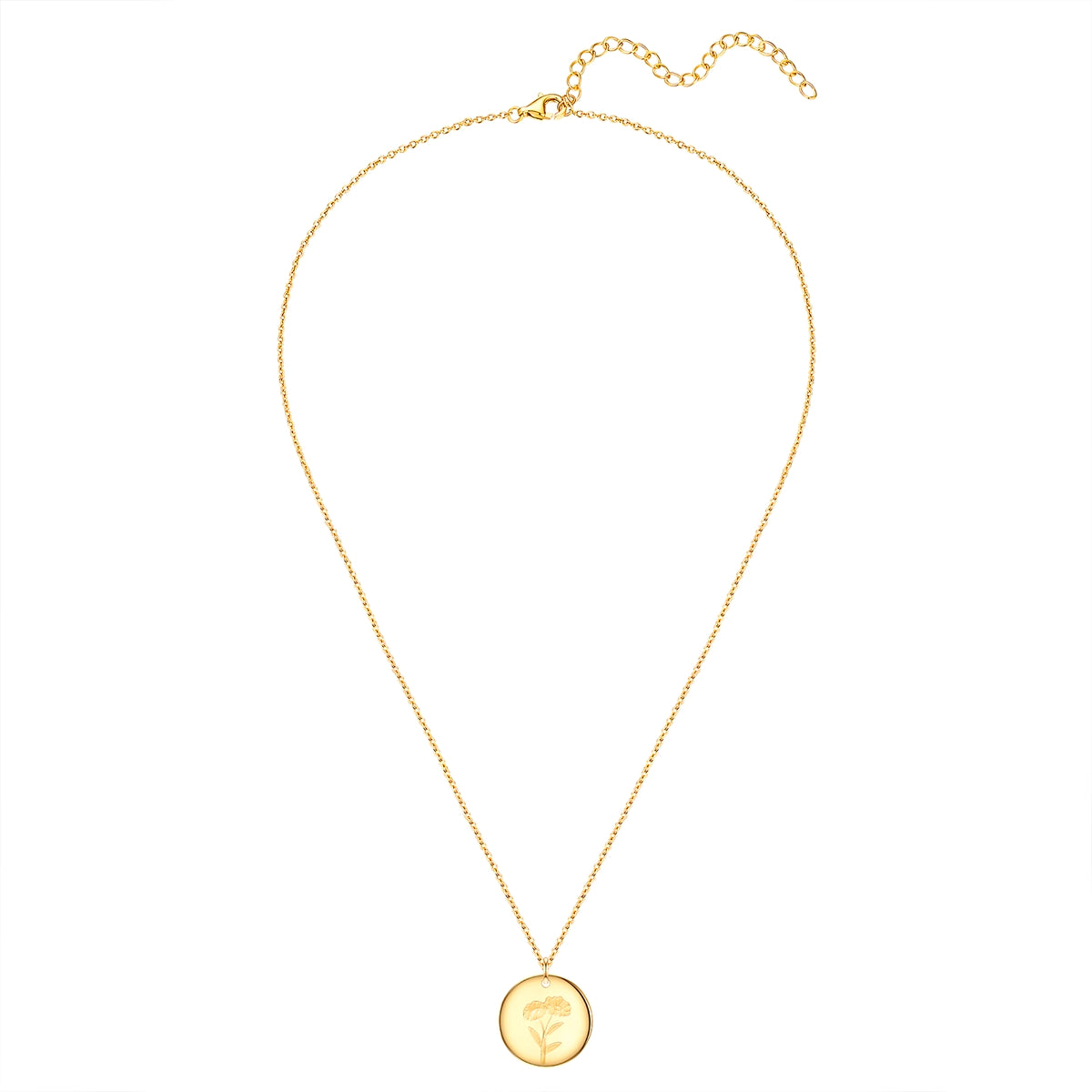 Kette mit Anhänger Sterling Silber gelbgold