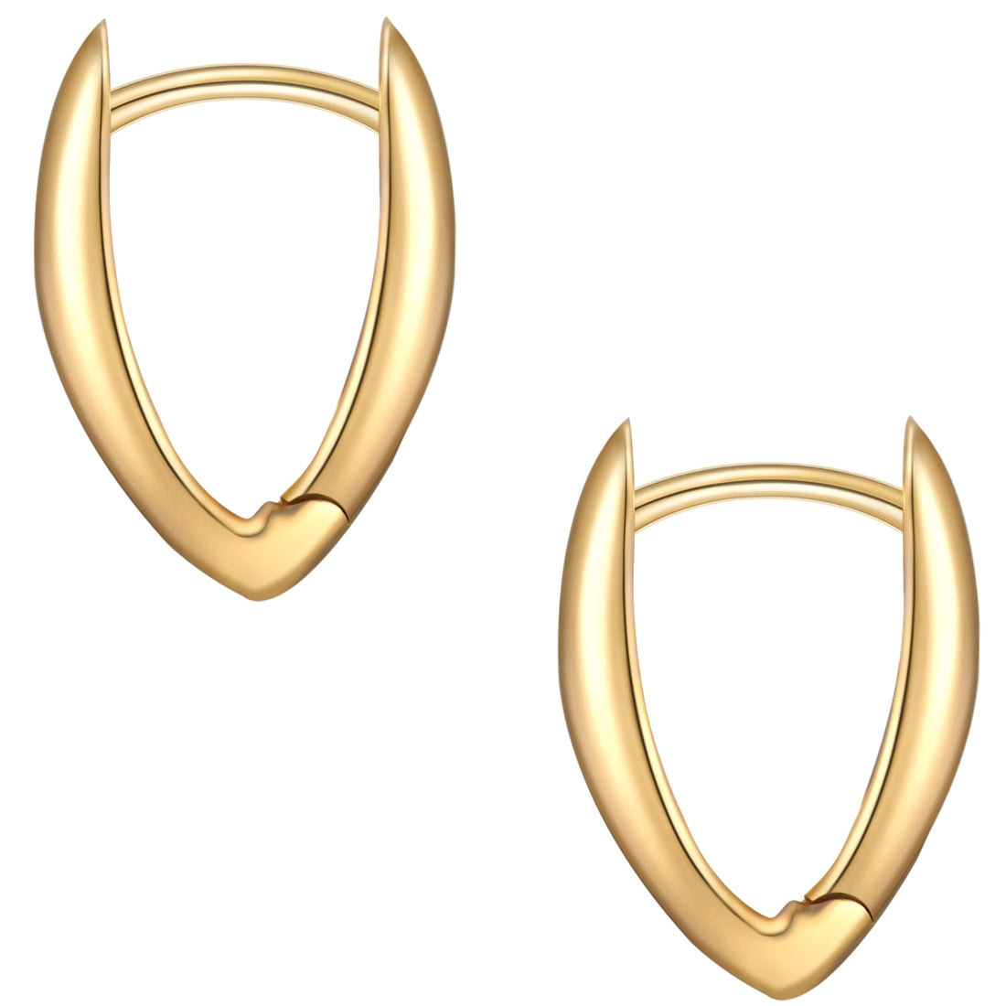 Creolen Sterling Silber gelbgold