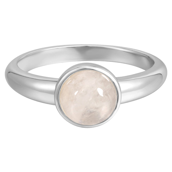 Ring Sterling Silber Mondstein weiß