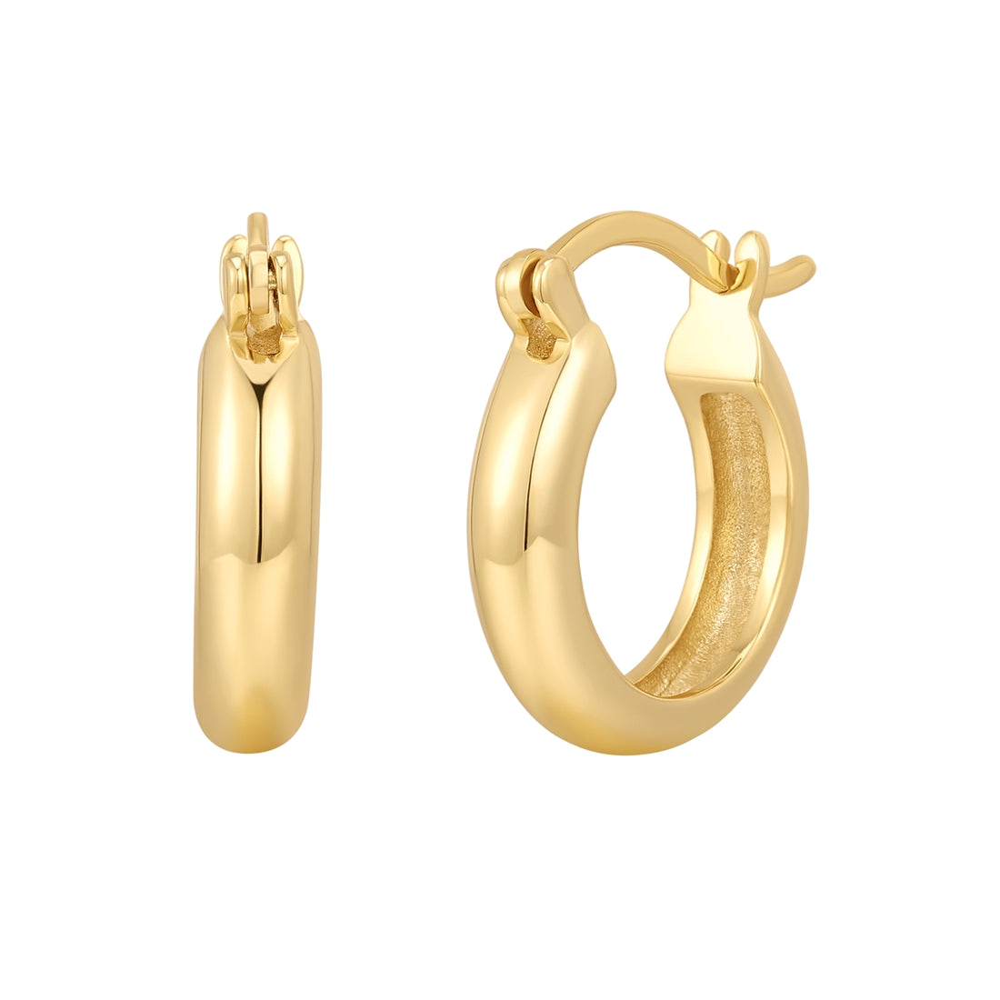 Creolen Sterling Silber gelbgold