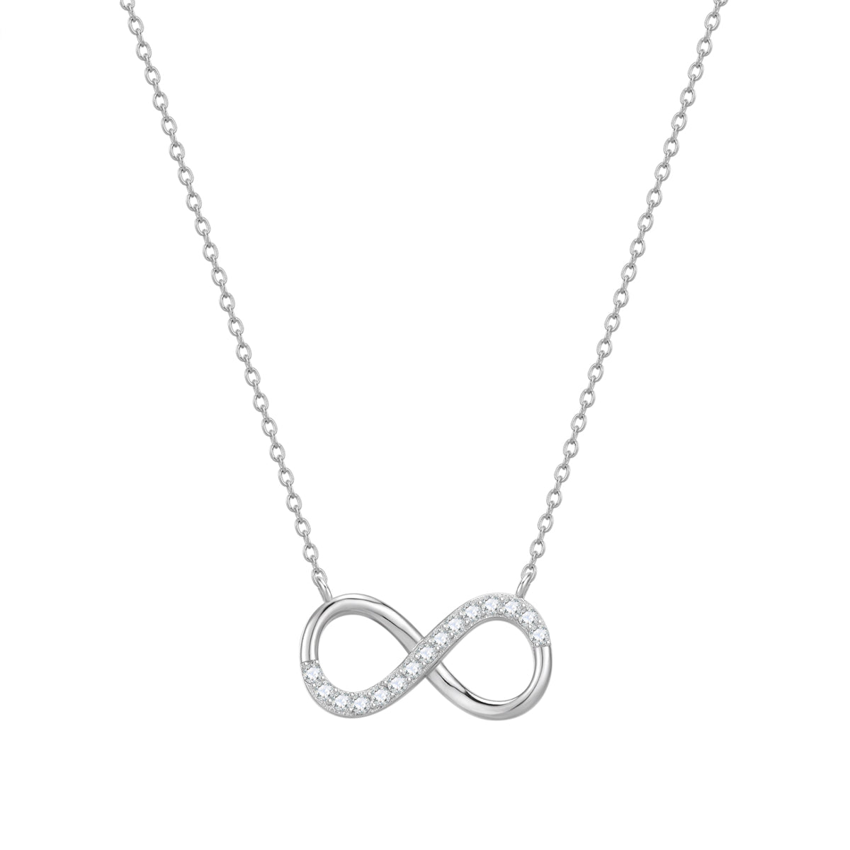 Kette mit Anhänger Sterling Silber Zirkonia weiß