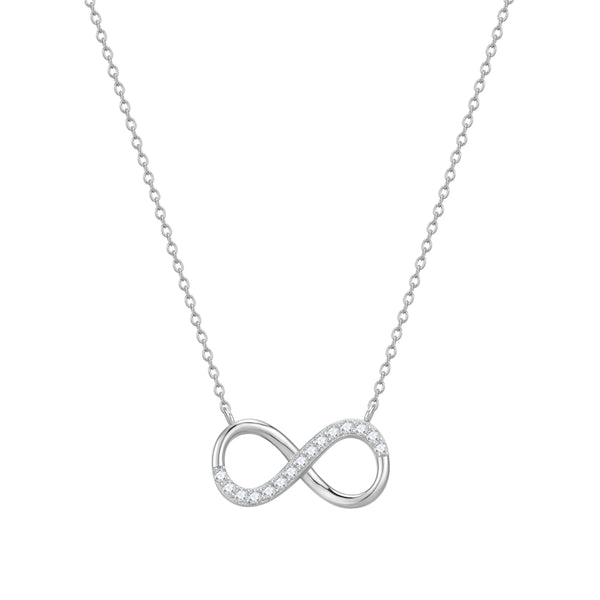 Kette mit Anhänger Sterling Silber Zirkonia weiß