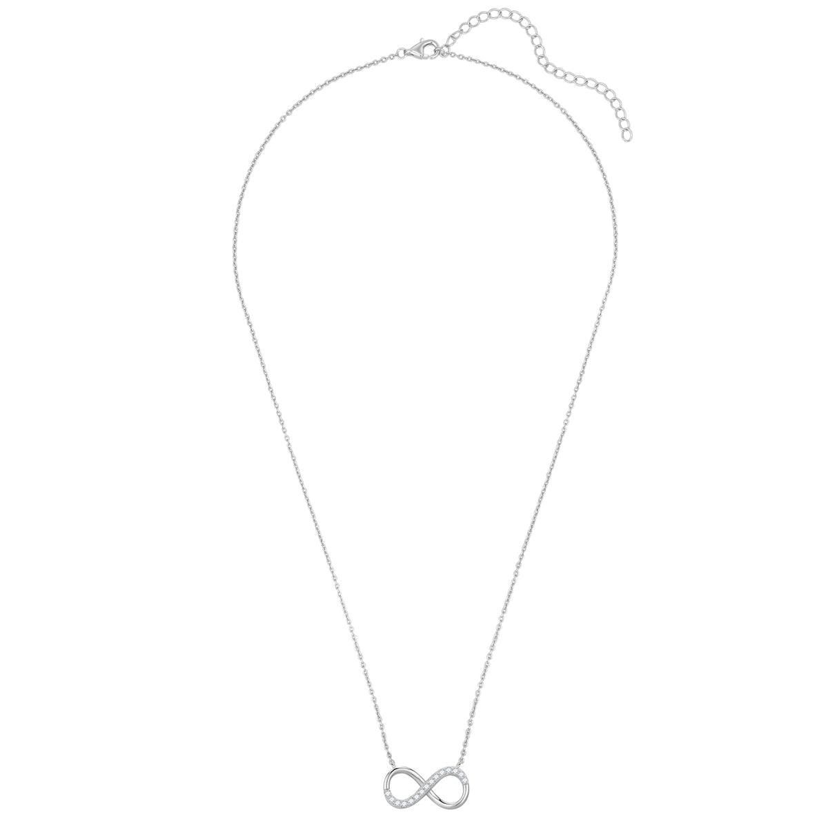Kette mit Anhänger Sterling Silber Zirkonia weiß