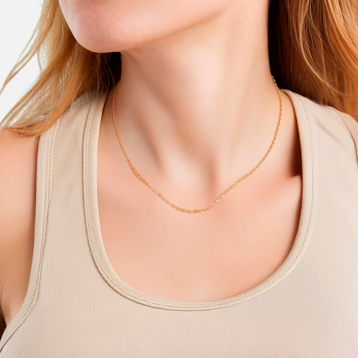 Kette Sterling Silber gelbgold