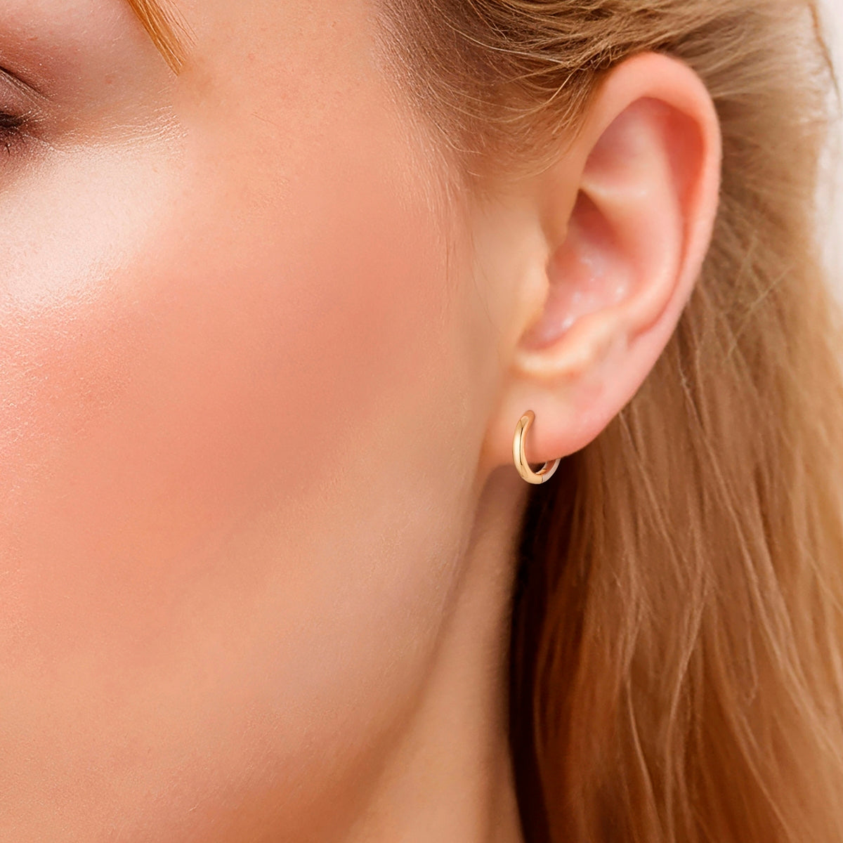 Creolen Sterling Silber bicolor